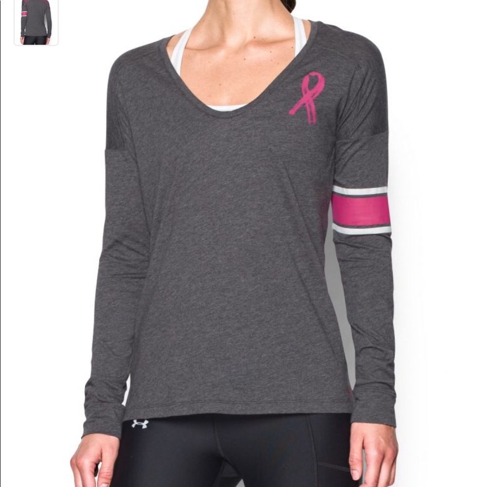 Women's L UA Power In Pink Favorite Long Sleeve T